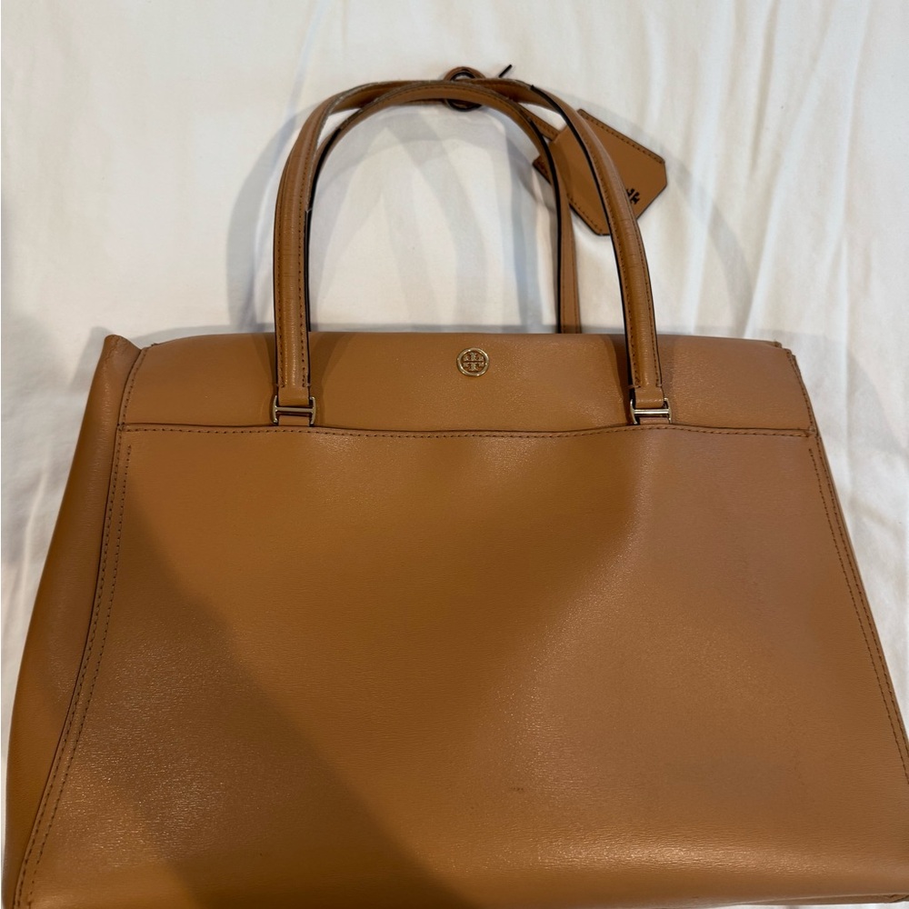 Tory Burch Cognac Leather Parker Tote